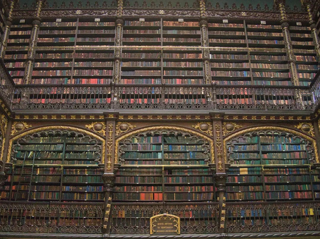 Inside the Royal Portuguese Reading Room Rio de Janeiro