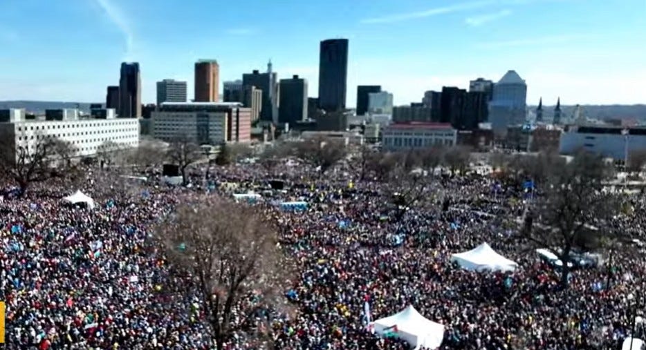 Enormous Crowd Of Over 200,000 Show Up For No Kings Protest In Minnesota