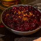 homemade cranberry sauce (so much better than canned) 