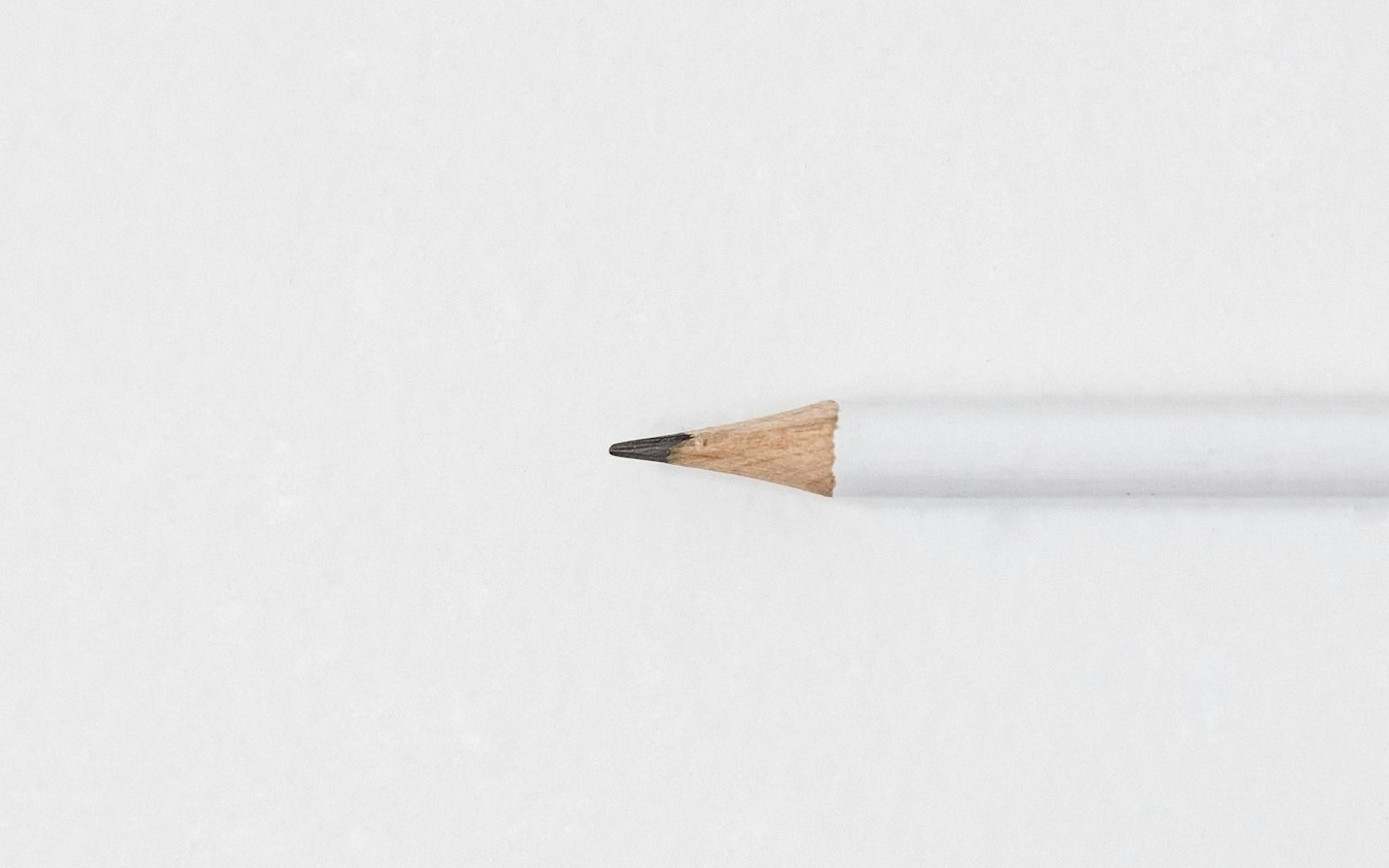 white lead pencil on surface white lead pencil on surface