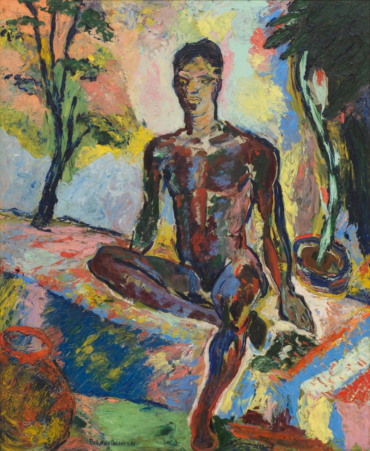 Beauford Delaney's  Dark Rapture (James Baldwin), 1941 Courtesy of Michael Rosenfeld Gallery, LLC
