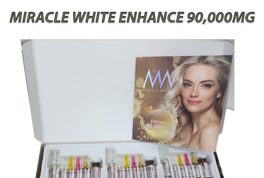 miracle white 90000 glutathione skin whitening injection Enhance 90000mg Whitening...  Skin Solution Store Miracle White Pro18k Whitening Injection