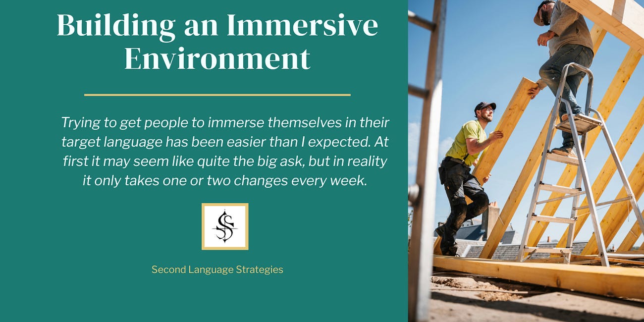 Building a Bilingual Environment