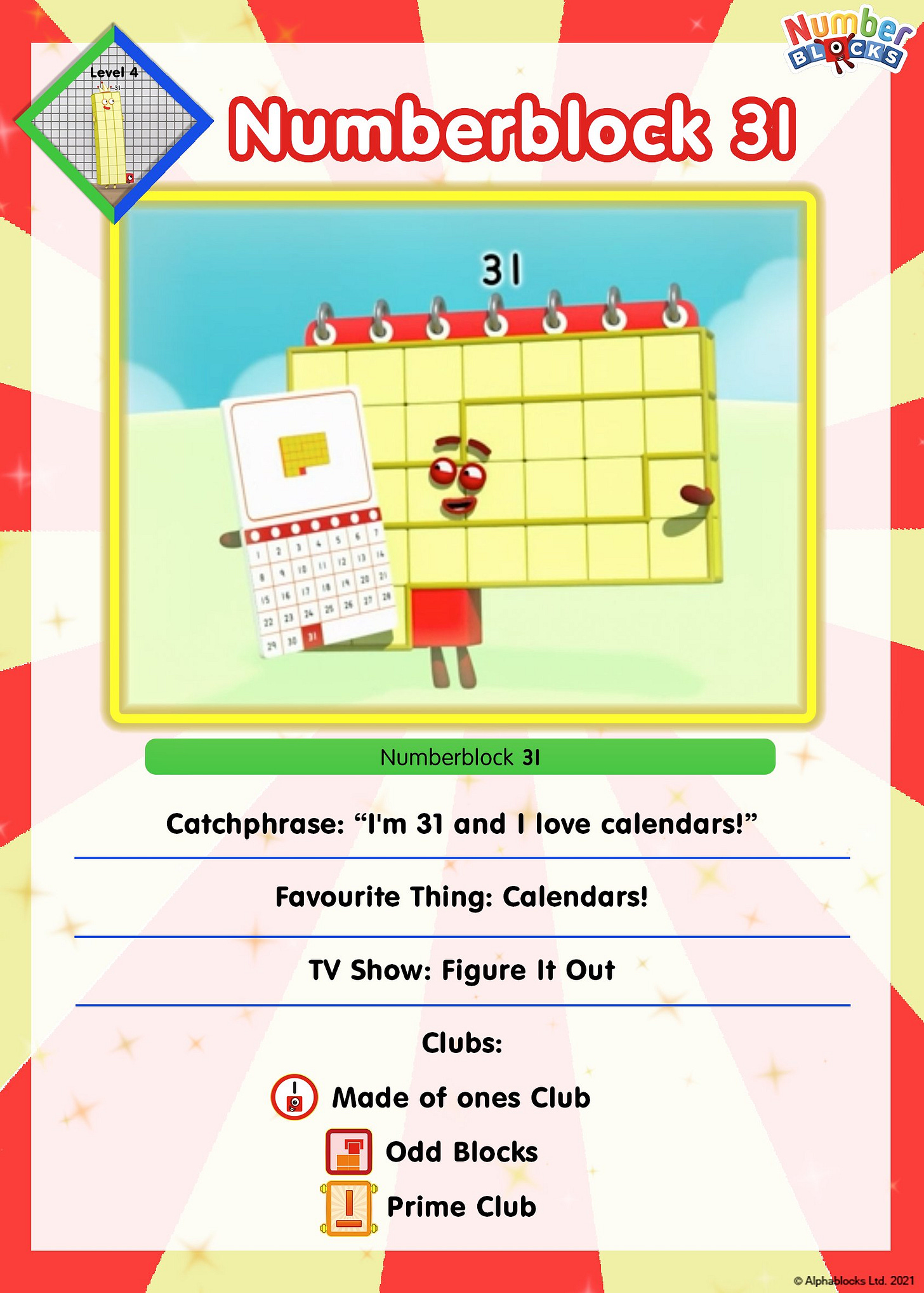 Numberblocks on X: "✨In 'Figure It Out' we met the calendar loving  Numberblock 31 📅 and the dynamic doubler, ⌚ Numberblock 32! Help your  little 1 be inquisitive about numbers by asking