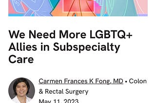 IMMO (In My Medical Opinion) | Carmen Fong, MD | Substack