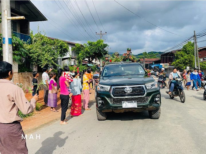 မိုးကုတ်တစ်မြို့လုံးကို သိမ်းပိုက်ပြီးနောက်မြင်ကွင်းများ ဓါတ်ပုံ - Mai A Hein