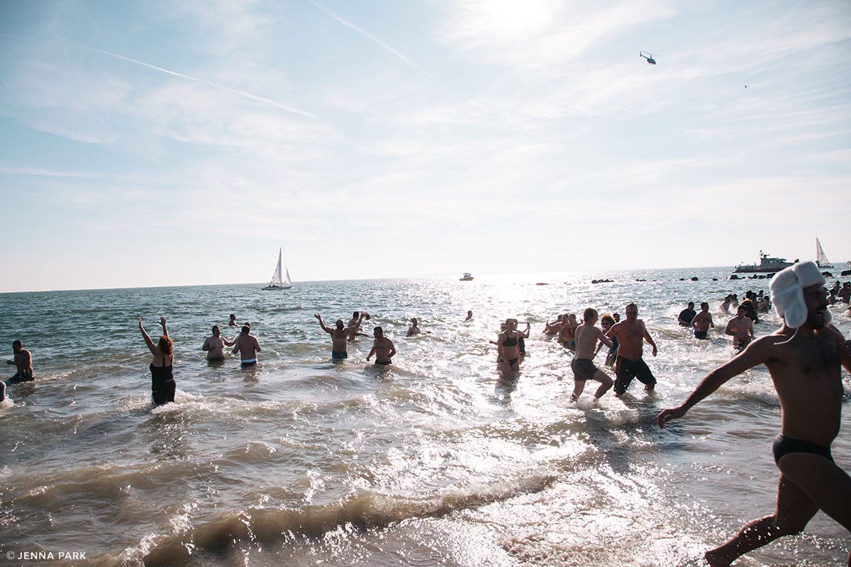 New Year's Day Coney Island plunge