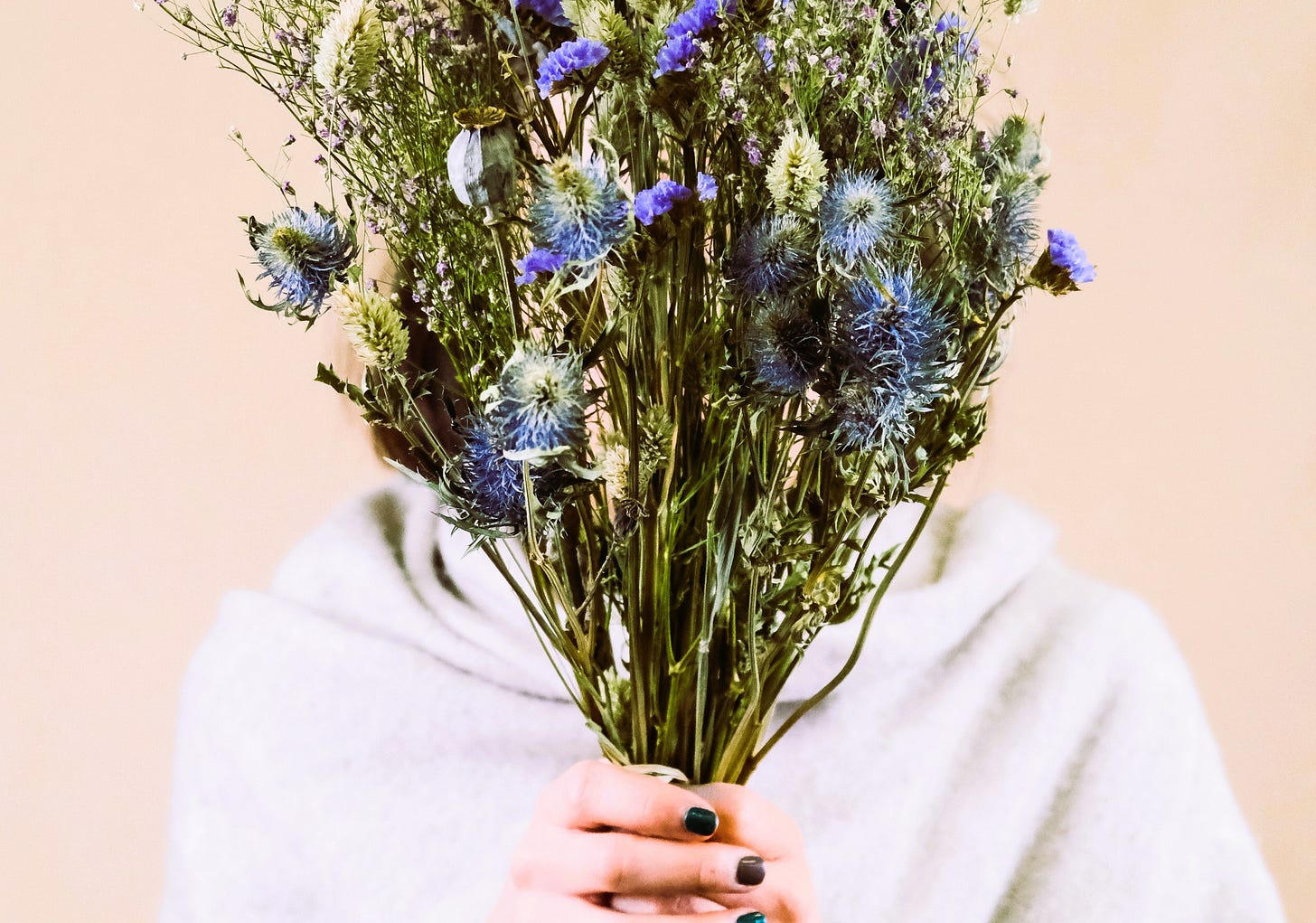 woman, flowers, michelle cowles, energy matters