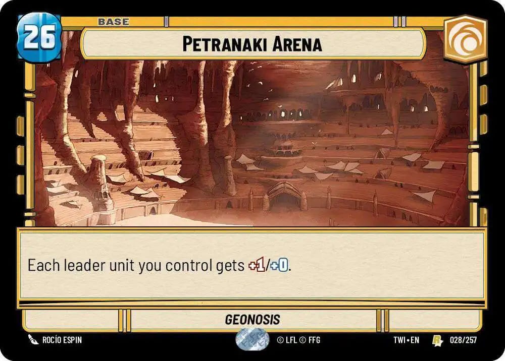 Star Wars: Unlimited Trading Card Game Twilight of the Republic Rare  Petranaki Arena #028