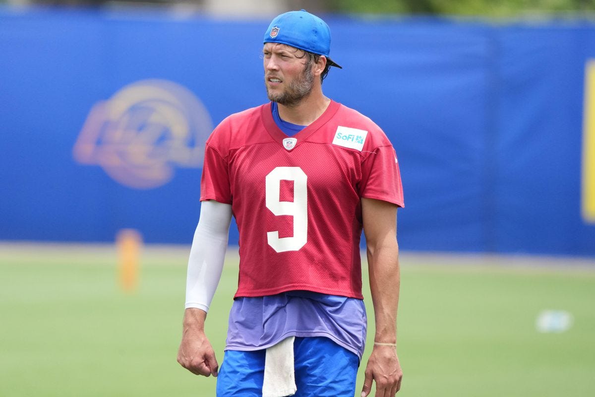 Rams Training Camp: Is Matthew Stafford's sore back a non-issue? - Turf  Show Times