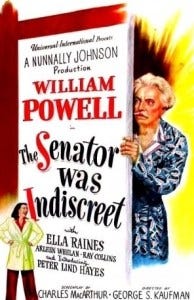 Senator Was Indiscreet Senator Was Indiscreet