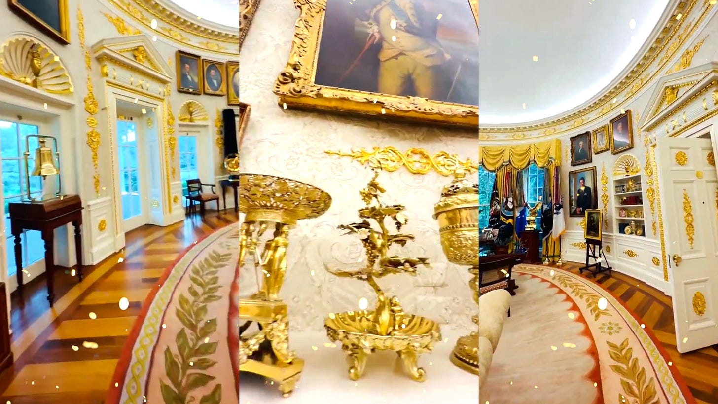 Trump Aide Glazes Ugly-Ass Trump Oval Office Decor In Hype Video Trump Aide Glazes Ugly-Ass Trump Oval Office Decor In Hype Video