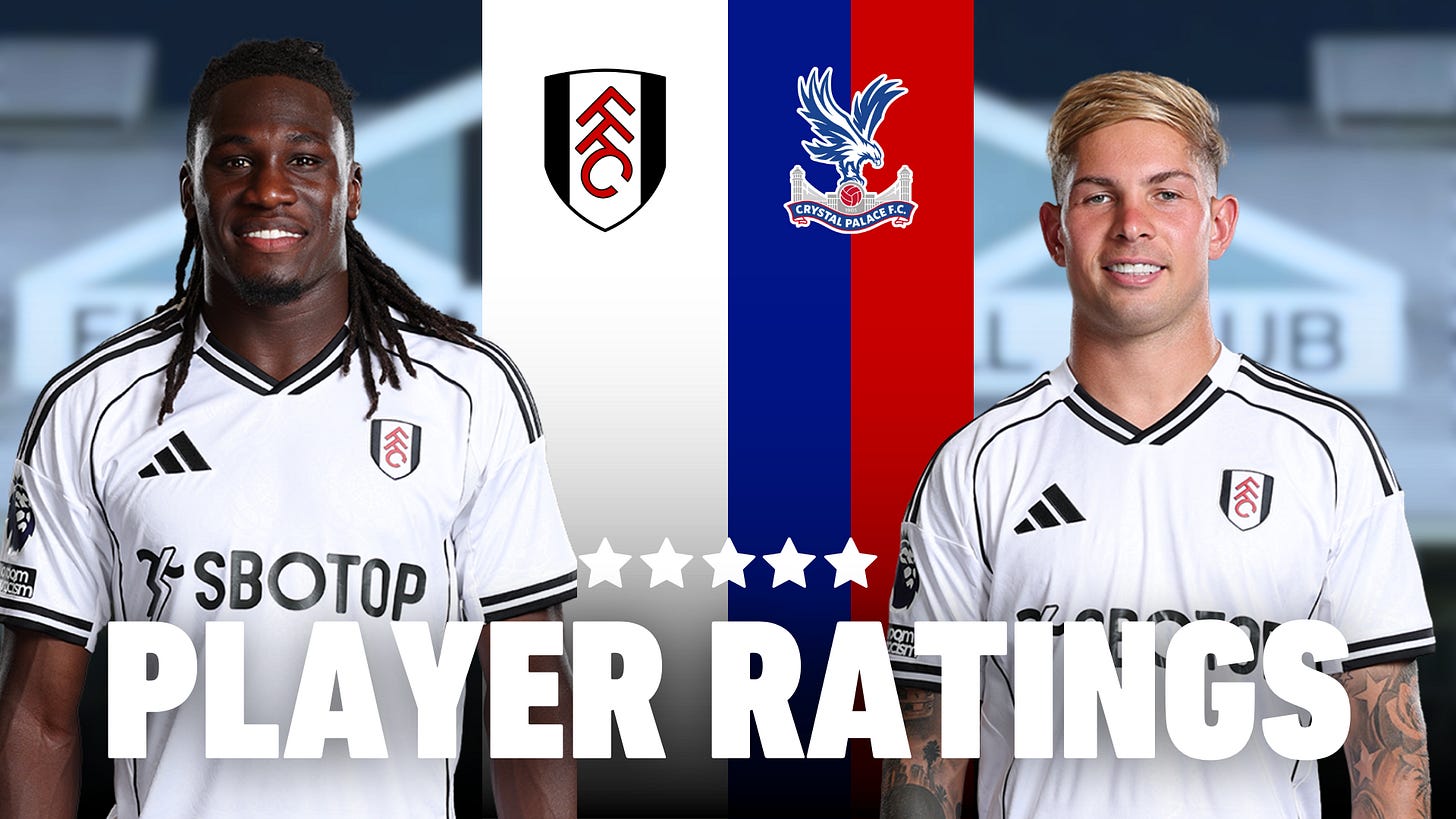 Player Ratings: Fulham 1-2 Crystal Palace