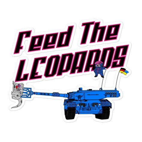 NAFO Feed the Leopards Sticker#N# - North Atlantic Fella Organization