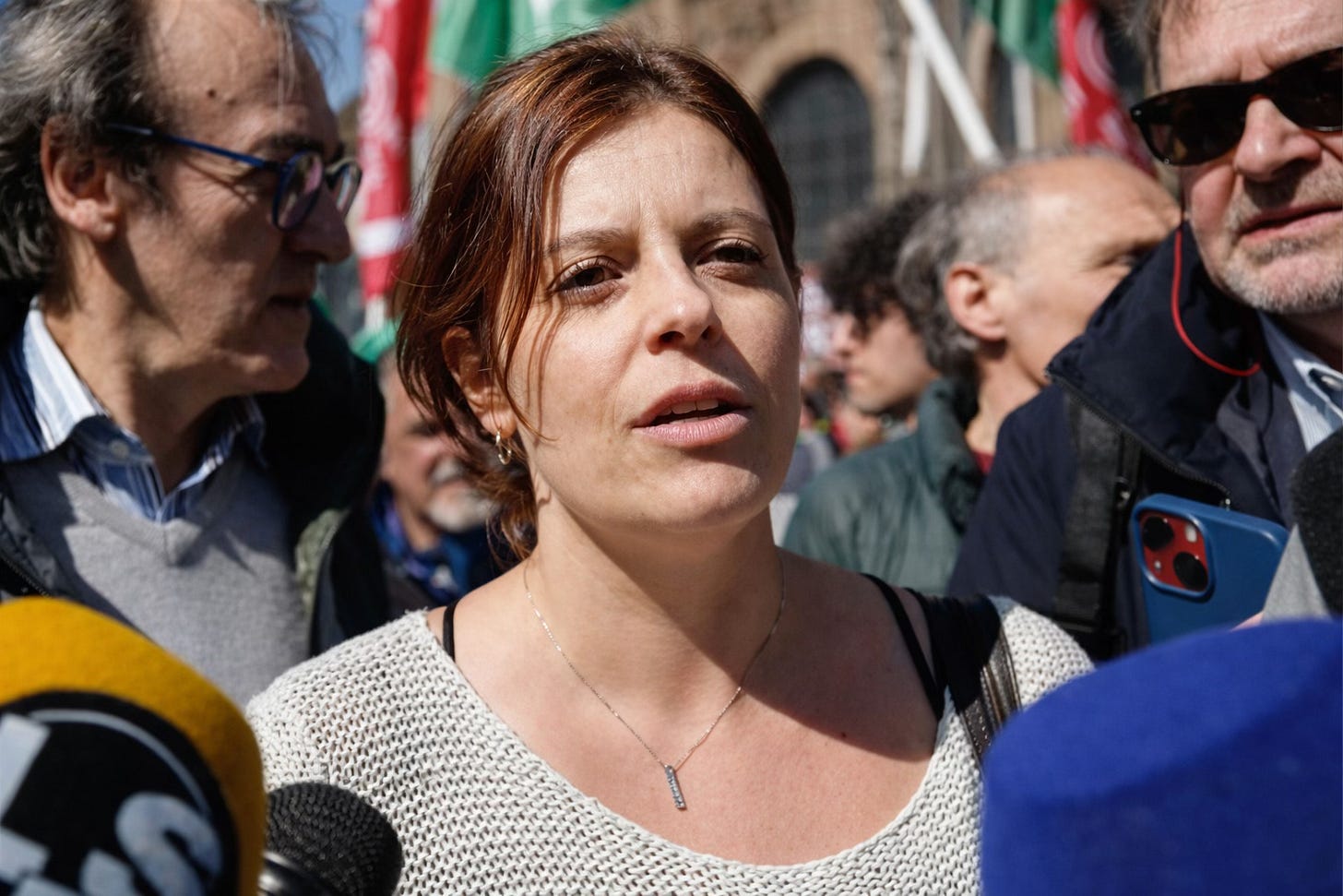 Ilaria Salis nella manifestazione di Roma del 18 marzo 2026 Ilaria Salis nella manifestazione di Roma del 18 marzo 2026