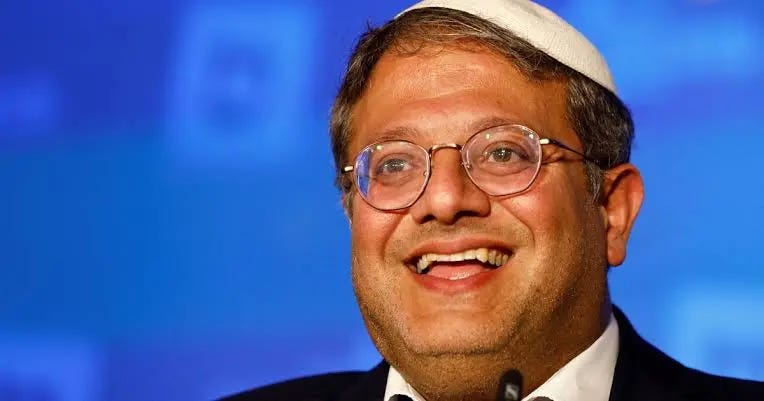 ‘They’re not even people’: Ben-Gvir calls for killing 30–40 Palestinians every night - Palestine Will Be Free