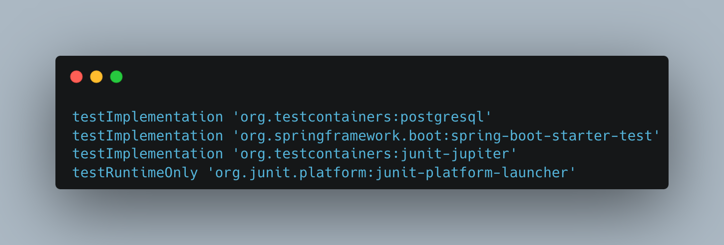 Test Dependencies