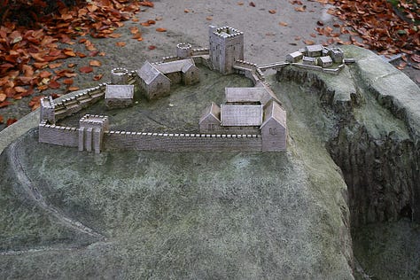 Image credits: Photograph by Mike Peel (www.mikepeel.net)., CC BY-SA 4.0, https://commons.wikimedia.org/w/index.php?curid=13509487, By Darren Copley from Sheffield - Peveril Castle, Castleton, CC BY 2.0, https://commons.wikimedia.org/w/index.php?curid=8748969, By Steven Newton - Peveril Castle, Castleton, CC BY 2.0, https://commons.wikimedia.org/w/index.php?curid=8748989, By Mick Knapton at the English-language Wikipedia, CC BY-SA 3.0, https://commons.wikimedia.org/w/index.php?curid=15899264, https://www.english-heritage.org.uk/visit/places/peveril-castle/