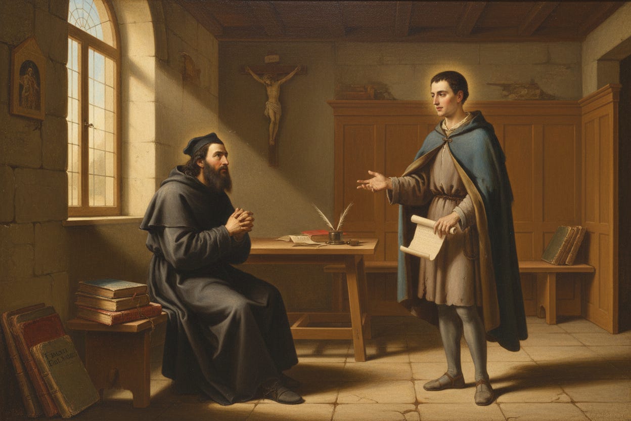 Saint Francis Xavier meets Saint Ignatius of Loyola