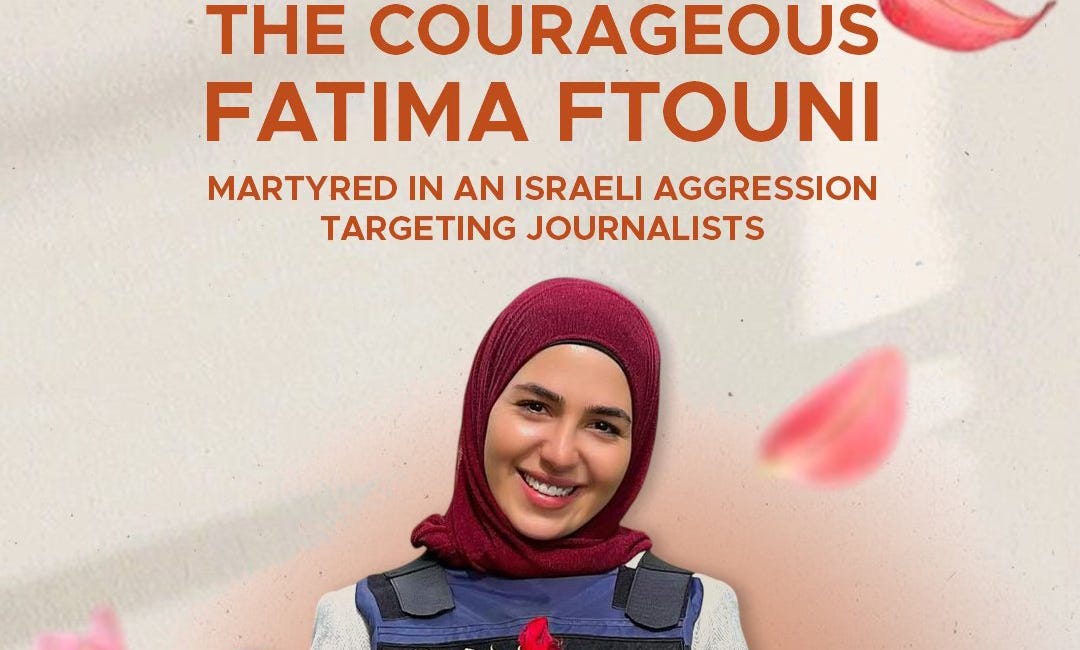 🚨🩸 Israel just publicly assassinated 2 of the most respected journalists in Lebanon. And posted the snuff film of their murder for the whole world to see.