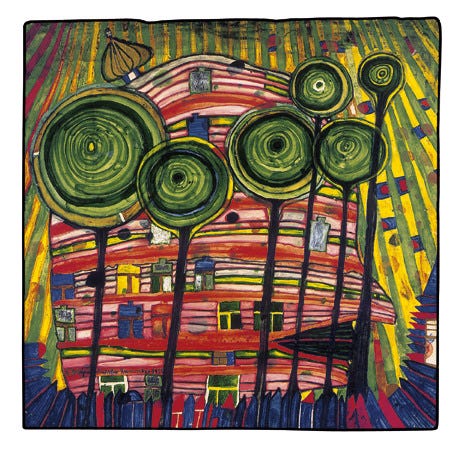 745 Blobs Grow in Beloved Gardens, 1975 - Friedensreich Hundertwasser
