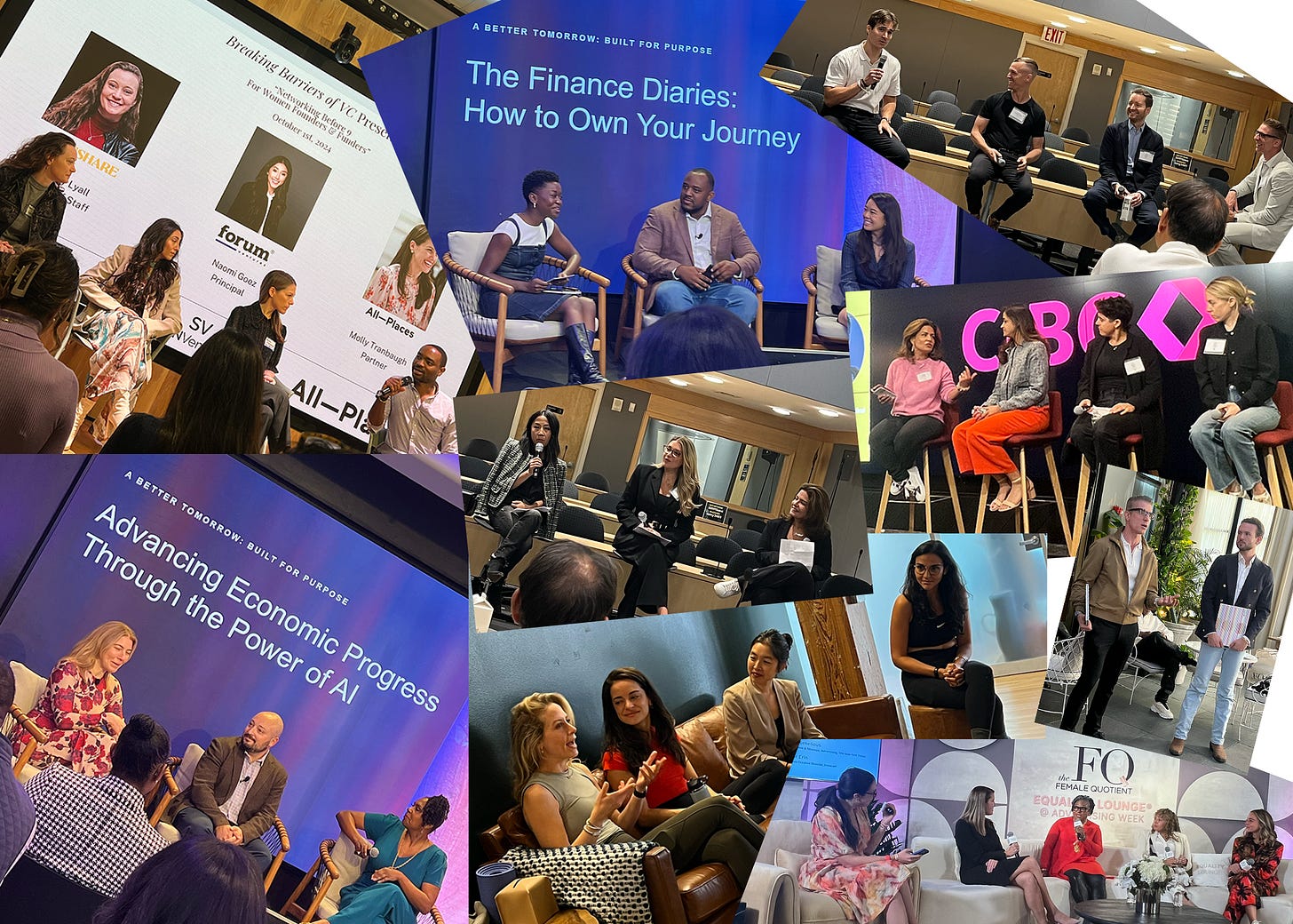 Mini Collage of pictures of panels from the past two weeks.