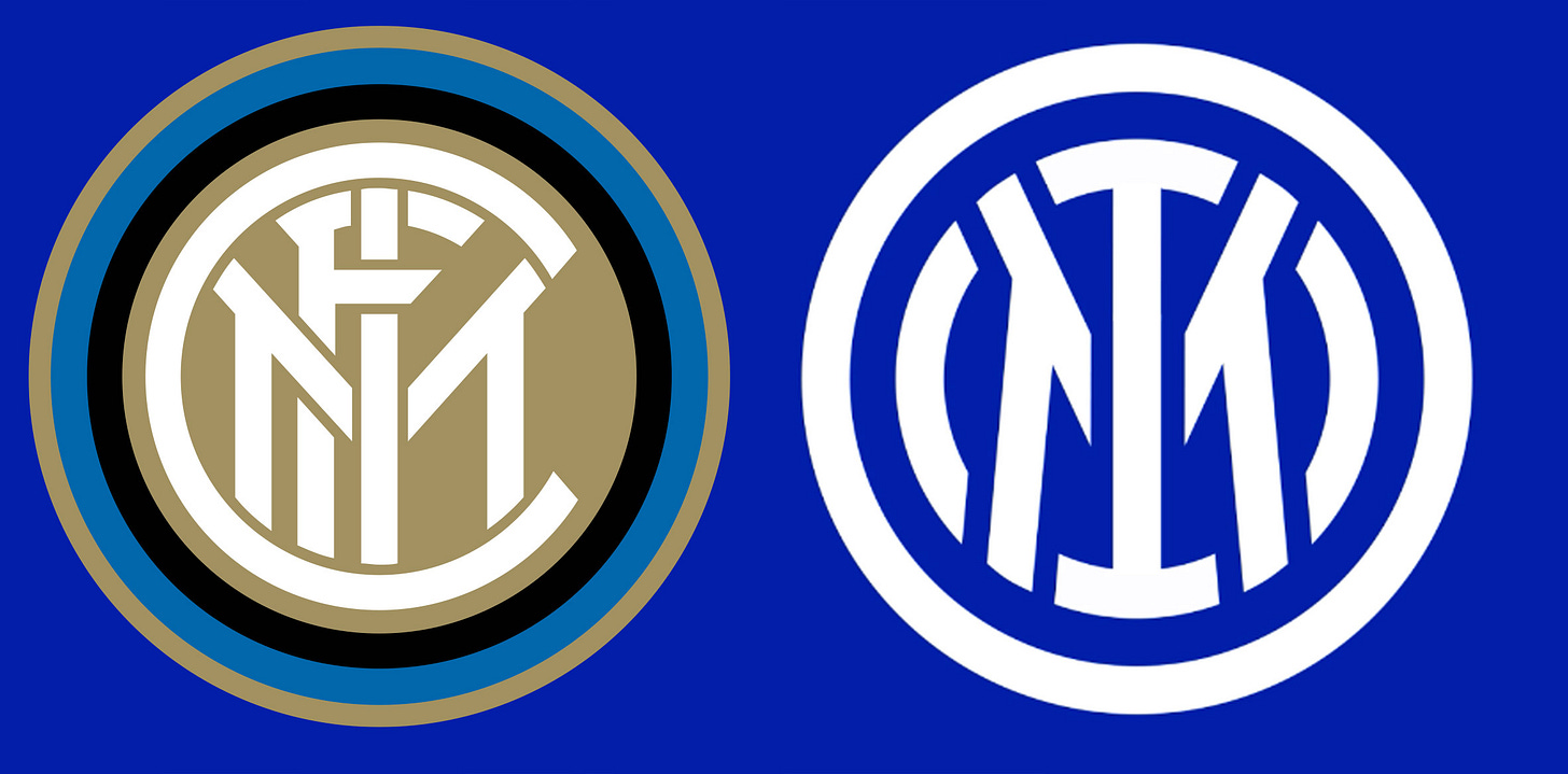 Inter Milan removes FC from badge in push to become "icon of culture"