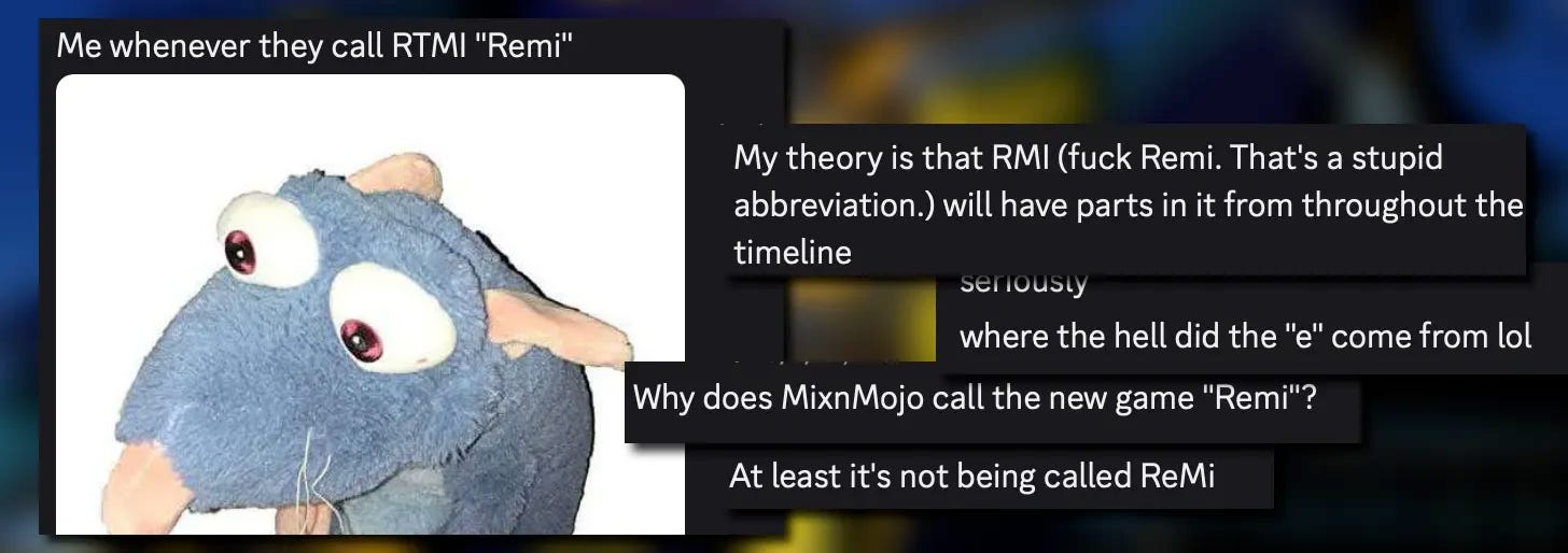 Many people cussing out the ReMI abbreviation