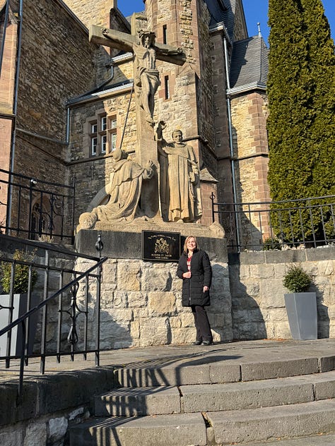At the monastery