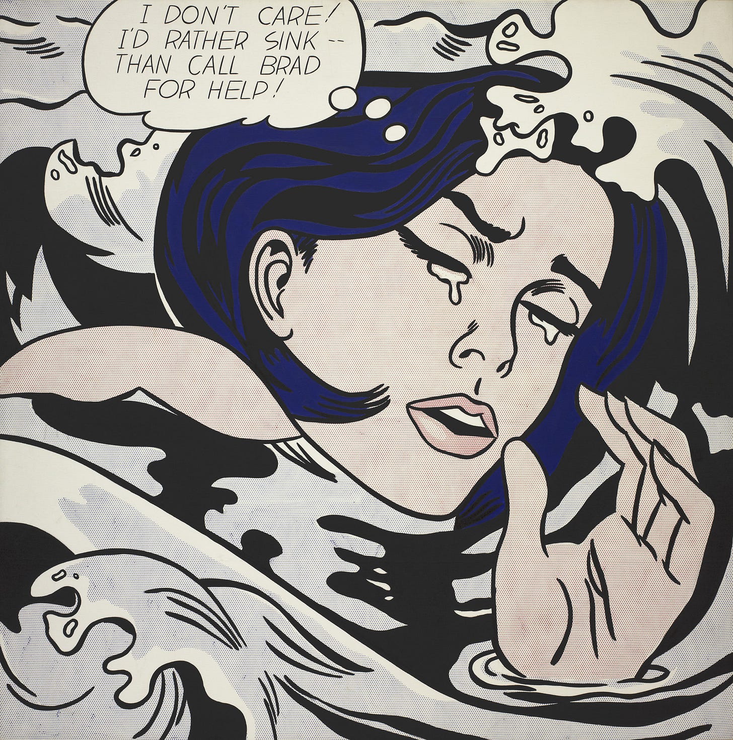 Roy Lichtenstein, Drowning Girl, 1963 Roy Lichtenstein, Drowning Girl, 1963