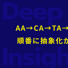 AA→CA→TA→BAの順番に抽象化が進む