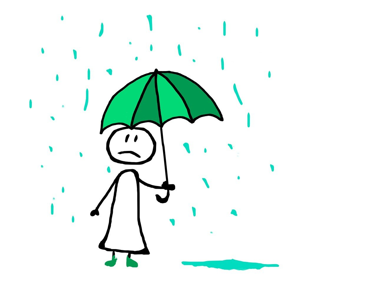 Free rain umbrella nature illustration