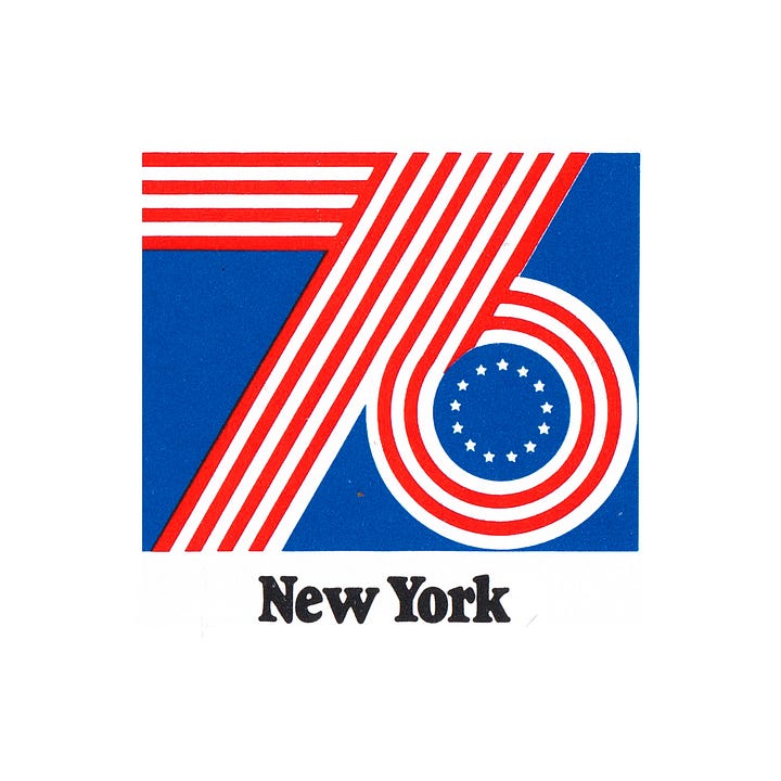 American Bicentennial Revolution celebration state logos