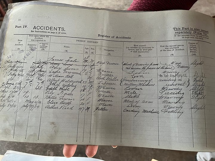 Old documents from the early 20th century