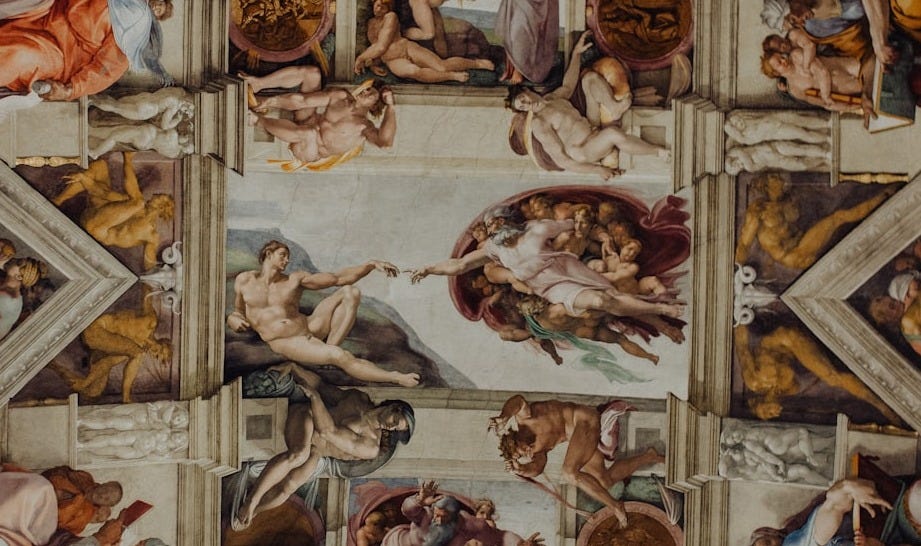 ceiling art of Sistine Chapel