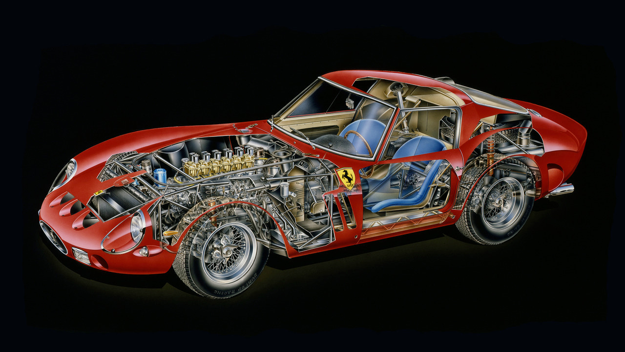 Ferrari 250 GTO Cutaway by: David Kimble