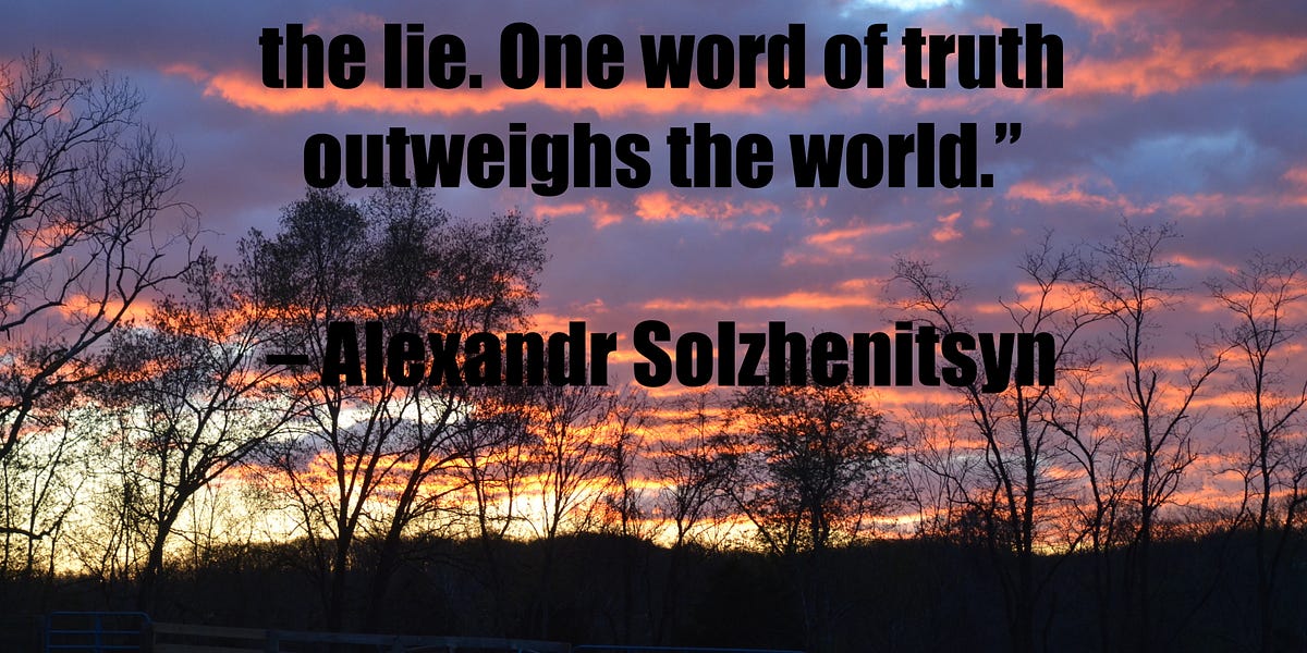 Do Not Take Part in the Lie