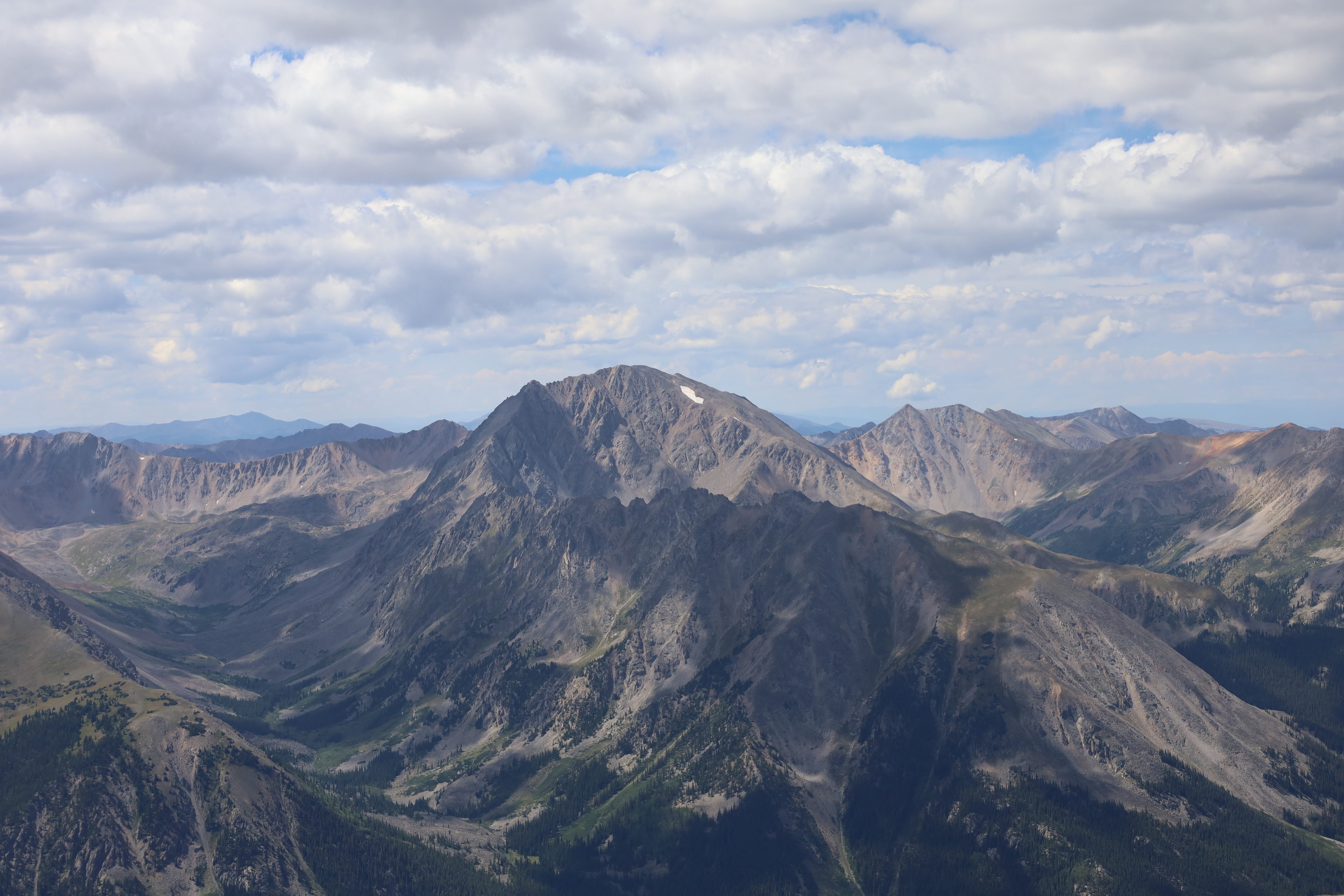 La Plata Peak, in cloud shadow
