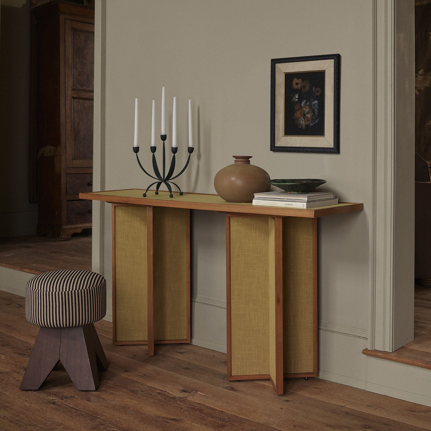 Alt image 5 for Pierce &amp; Ward Swivel Vanity Stool