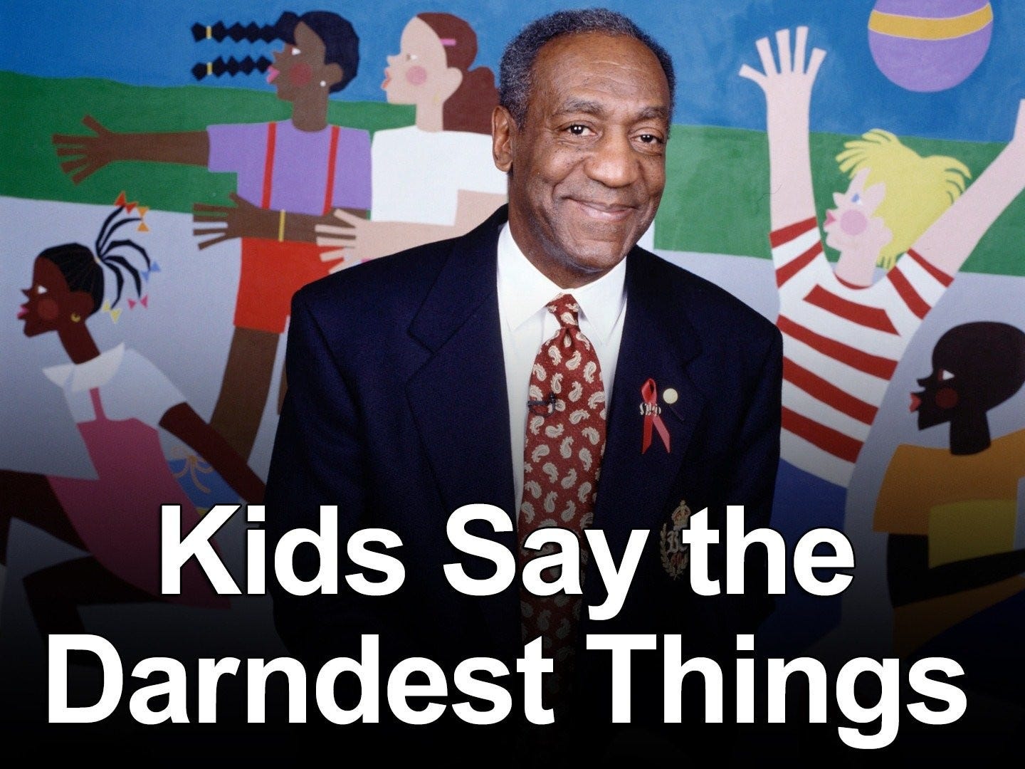 Material promocional do programa americano "Kids say the darndest things" com uma foto do apresentador, Bill Cosby Material promocional do programa americano "Kids say the darndest things" com uma foto do apresentador, Bill Cosby