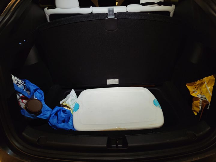 Packing a Tesla Model Y for a Ski trip