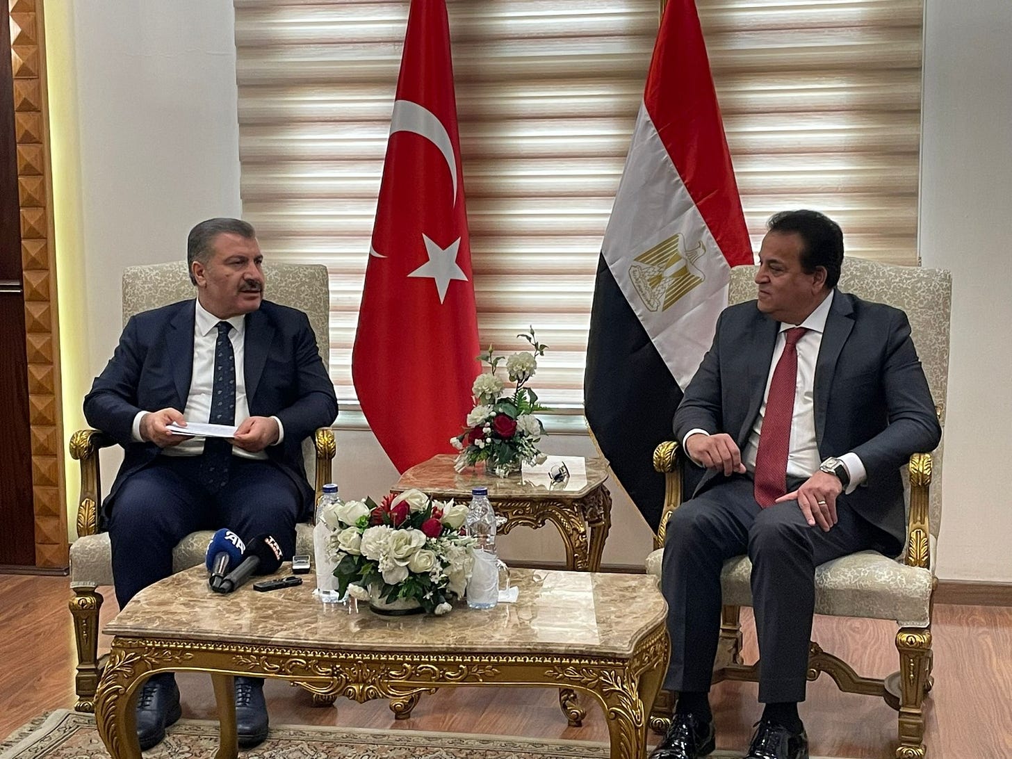 sağlık bakanı dr fahrettin koca mısırda mısır sağlık bakanı ile gazzeye yapılacak sağlık yardımları ile alakalı görüşüyor sağlık bakanı dr fahrettin koca mısırda mısır sağlık bakanı ile gazzeye yapılacak sağlık yardımları ile alakalı görüşüyor