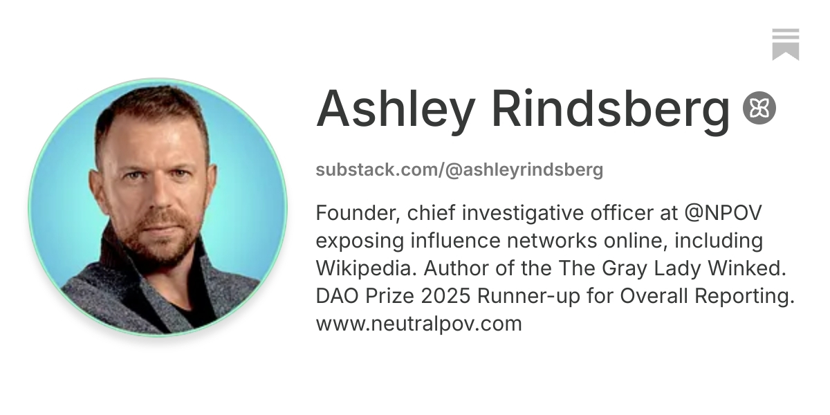 Ashley Rindsberg | Substack