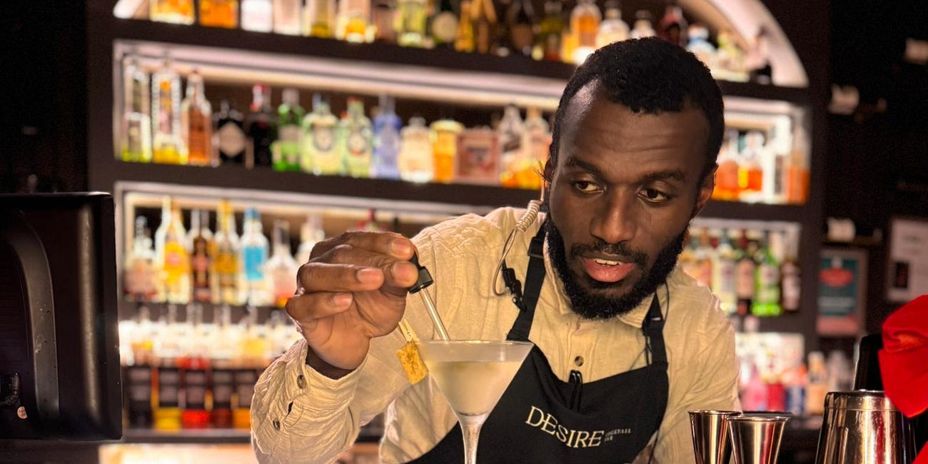 Desire Cocktail Bar reinvents the iconic Staffordshire oatcake as a stylish martini