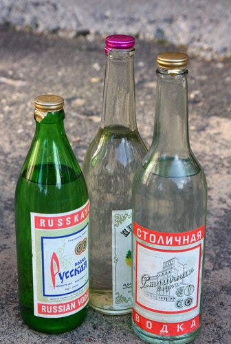 Russian Vodka Bottles