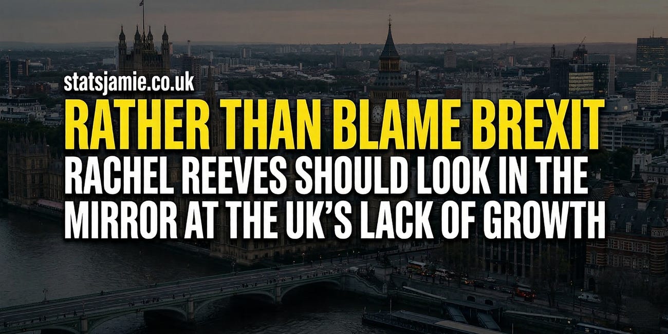 Rather Than Blame Brexit, Rachel Reeves Should Look In The Mirror At The UK’s Lack Of Growth