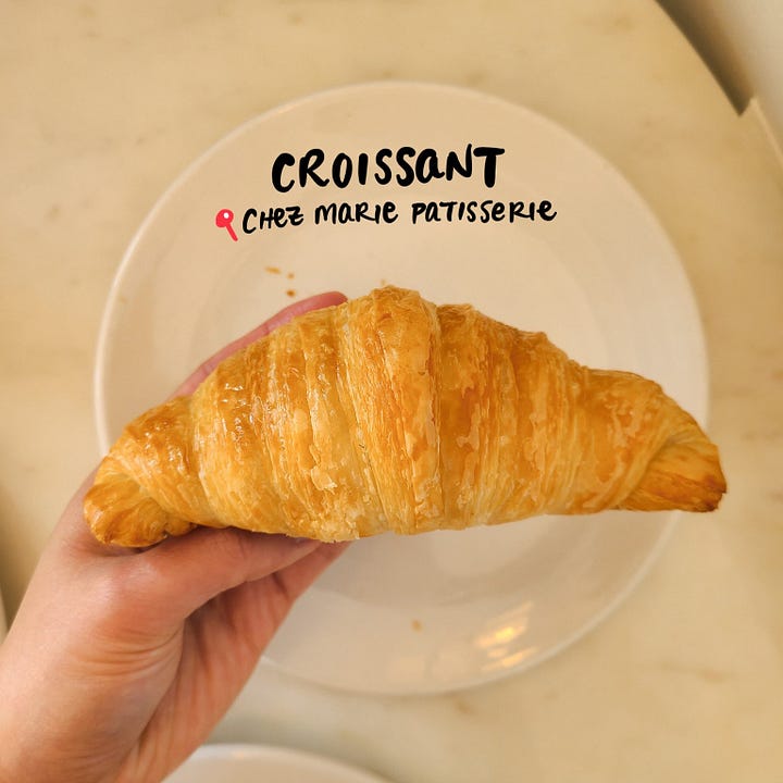 Chez Marie Patisserie butter croissant