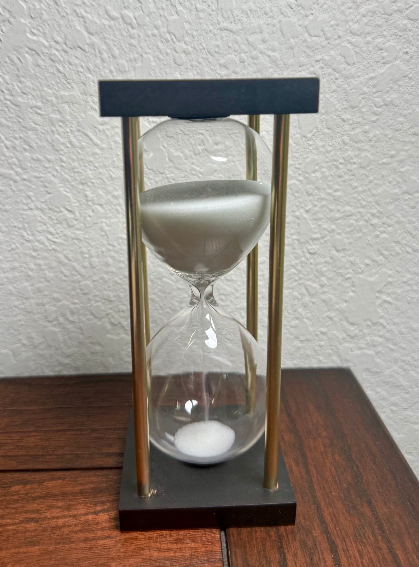 Hour glass on my desk
