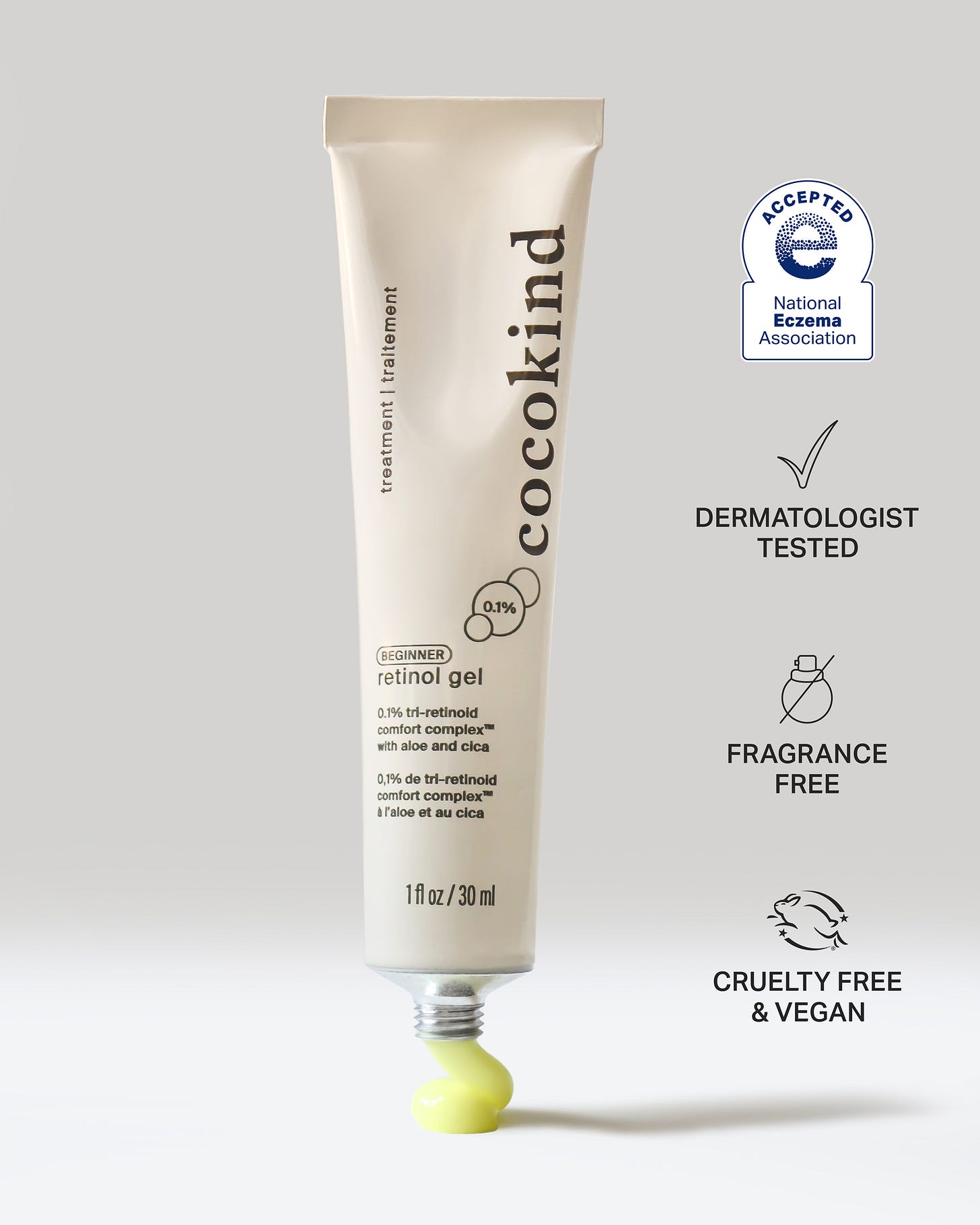 Beginner retinol gel 0.1% - cocokind