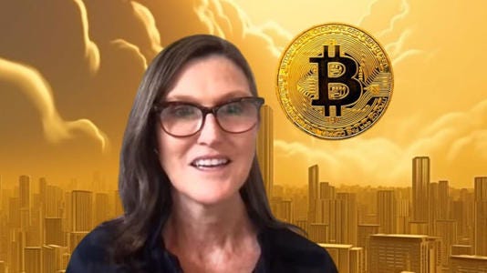 Cathie Wood Maintains $600,000 Bitcoin Forecast, Defends Coinbase Shares Purchase Amid SEC Battle